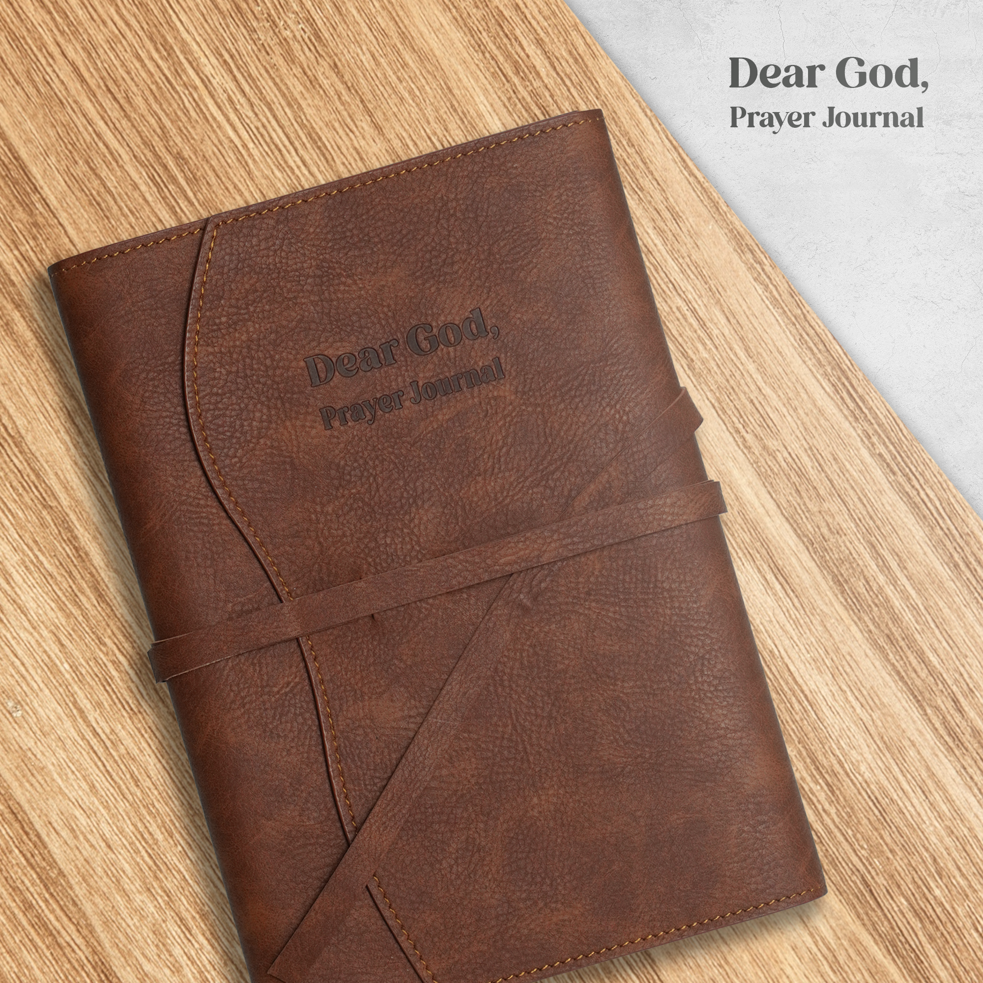 Dear God, Prayer Journal - Brown