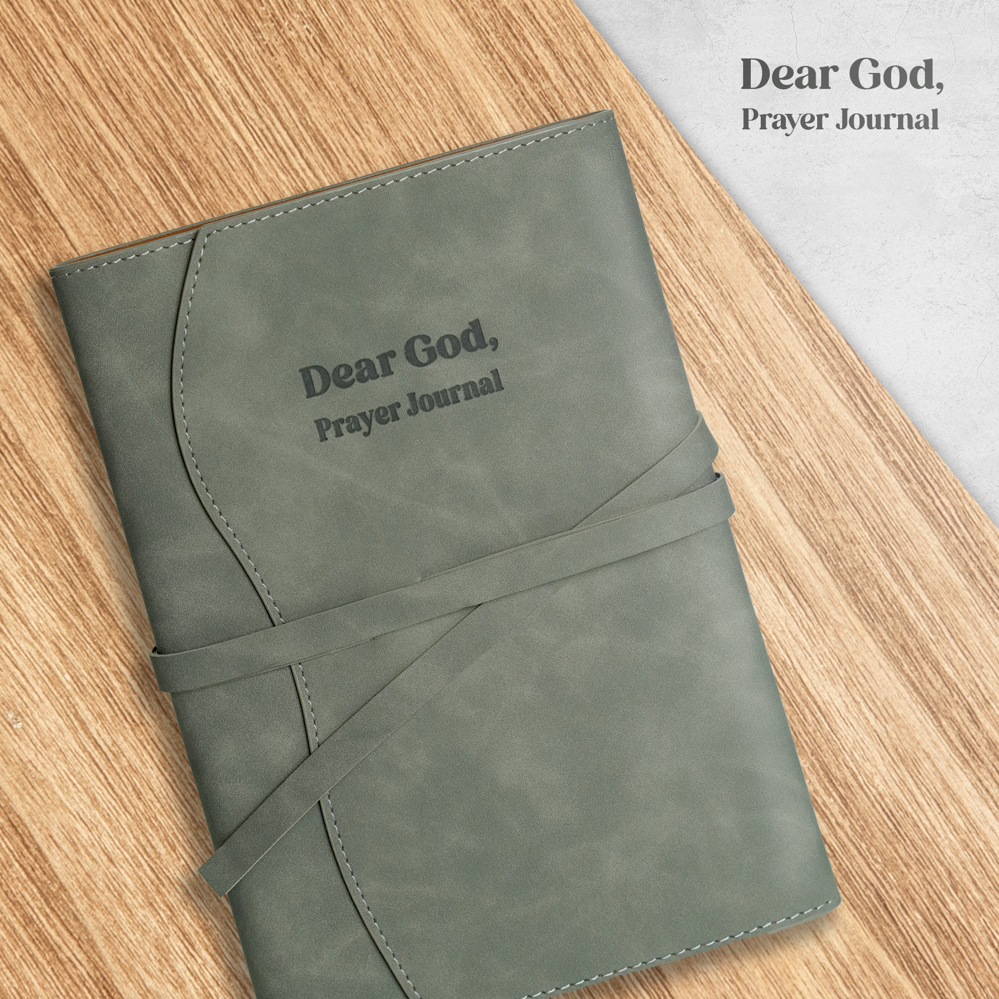 Dear God, Prayer Journal - Gray