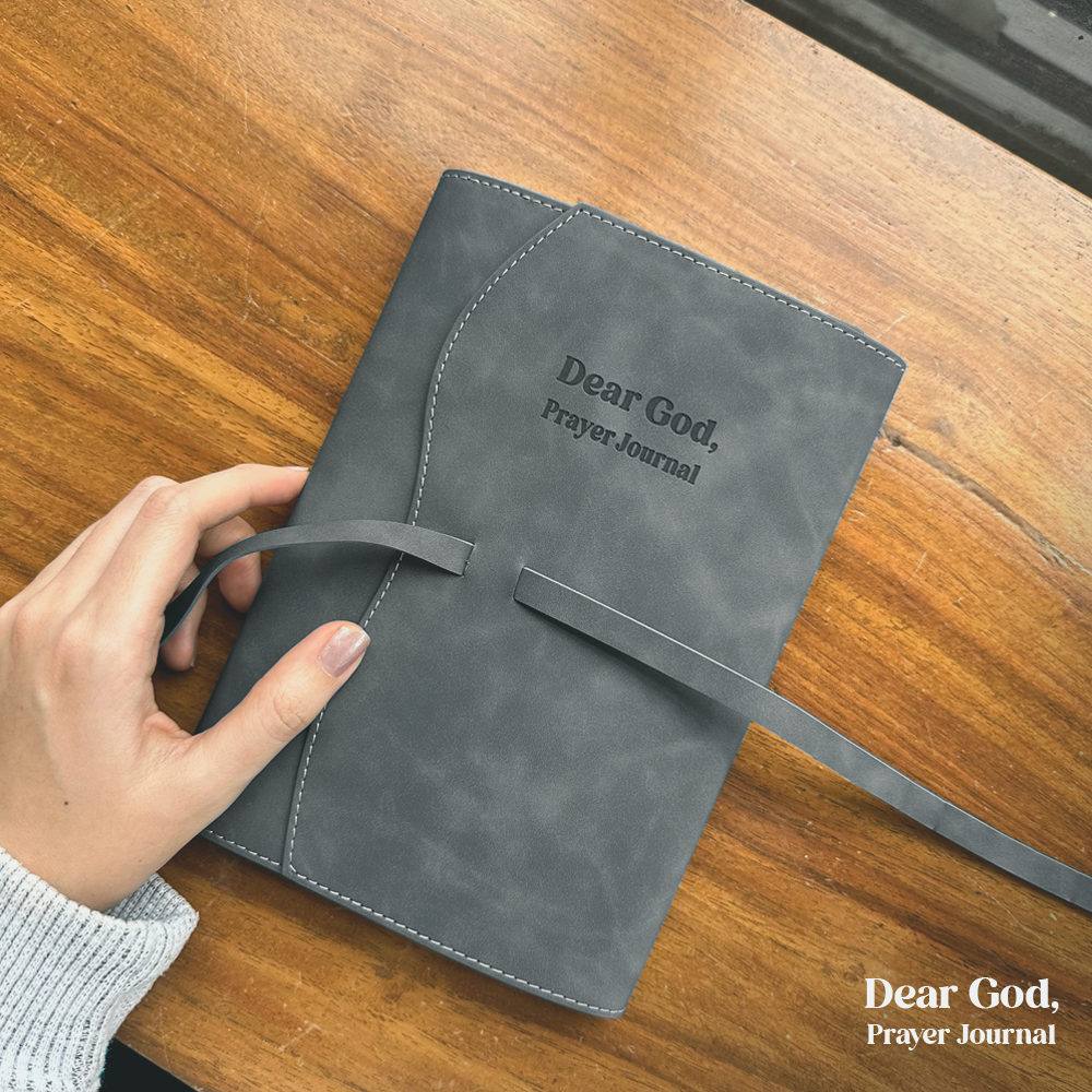 Dear God, Prayer Journal - Gray